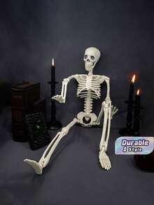 1 Piece Oversized Halloween Skull Prop, A Horror-Themed Skeleton Decoration Suitable For Haunted House, Bar Interior, And Various Halloween-Themed Party Scene Setups - A - View 1