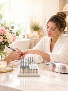 13Pcs Nail Drill Bits SetCuticle Clean & Polishing - Multicolor - View 7