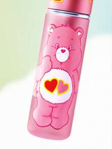 SHEIN X Care Bears 5ml/0.2oz 可補充深粉色熊造型香水噴霧瓶，底部填充，按壓噴頭，透明視窗，迷你便攜化妝瓶，適合旅行與飛機隨身攜帶，附星星吊飾可掛在包包或鑰匙圈 - 深粉色 - 查看 3