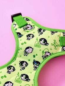 THE POWERPUFF GIRLS X PETSIN Printed Cat And Dog Vest Pet Leash, Waste Bag - Green - View 6