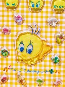 LOONEY TUNES X POKOJA LAND Tweety Bird 3D Puffy Sticker Sheet 4 Style Options, Transparent PVC Bubble Glue Cartoon Decals With Character Figure & Mini Item Shapes, Reusable Waterproof Stickers For Journaling Scrapbooking Laptop Suitcase Decor - Multicolor - View 15