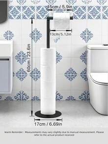 Toilet Paper Holder , Durable Construction Saves Space, Toilet Paper Storage, Sturdy Tissue Holder - Multicolor - View 3
