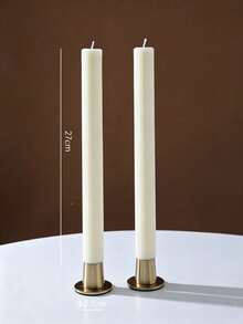 Cirelle 1 buah Lilin Taper Bergaris Aneka Warna, Lilin Makan Malam Tinggi Elegan Beralur untuk Pernikahan, Pesta, Ulang Tahun & Dekorasi Meja Rumah yang Estetis - Beraneka warna - View 14