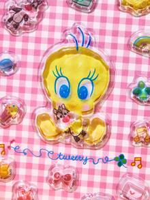 LOONEY TUNES X POKOJA LAND Tweety Bird 3D Puffy Sticker Sheet 4 Style Options, Transparent PVC Bubble Glue Cartoon Decals With Character Figure & Mini Item Shapes, Reusable Waterproof Stickers For Journaling Scrapbooking Laptop Suitcase Decor - Multicolor - View 12