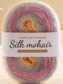 1pc Soft, Skin-Friendly Colorful Yarn, Suitable For DIY Knitting And Crocheting Sweaters, Scarves, 3.53 Oz/Pc, Autumn/Winter Season - multicolor - View 36