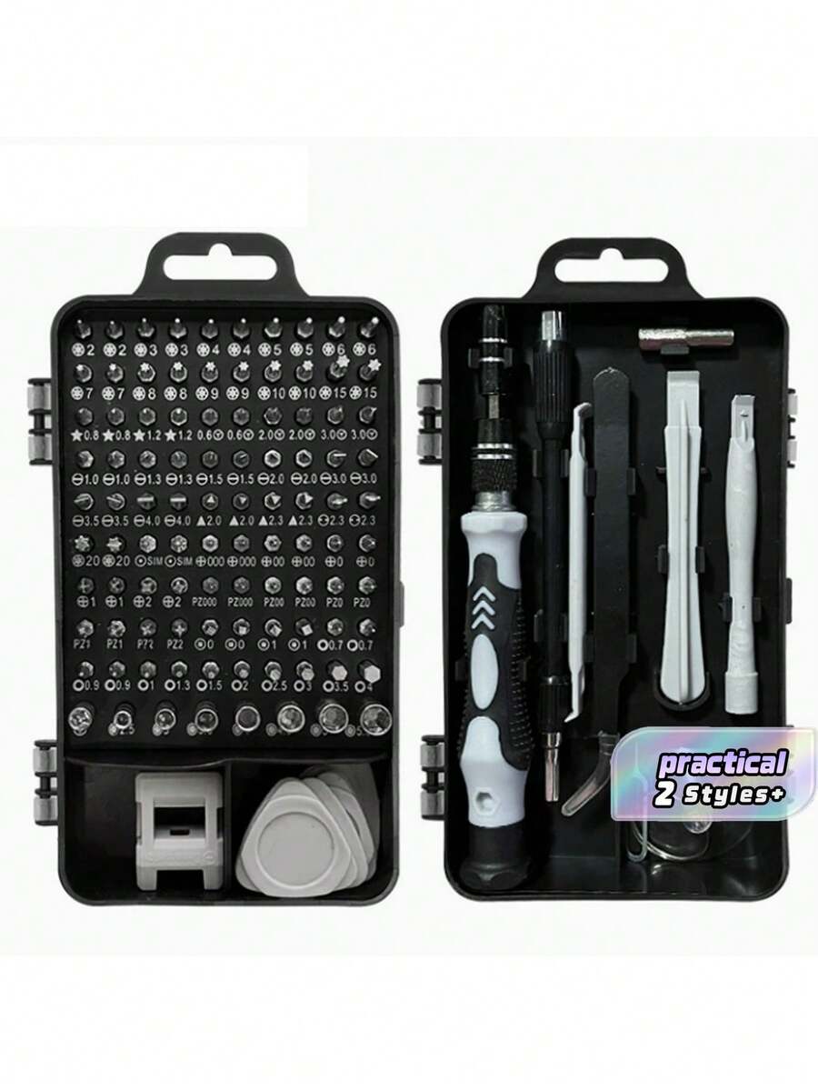 115/46pcs Premium Manual Tool Set, Including Ratchet And Torque Wrench - Highly Portable, Multi-Functional, Suitable For Automotive, Bicycle, Motorcycle Repair And Home Use - View 1