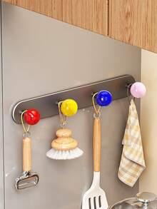 Joivida Dopamine Magnetic Hook, Home Non Perforated Door Hanging Rack, Wall Clothes Hook, Storage Hanging Rack - Multicolor - View 5