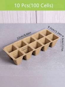 100Pcs Seed Starter Pots & Trays Kit, Plant Germination Nursery Pot Set, Seedling Starting Tray For Garden Greenhouse, Vegetable Flower Herb Seed Growing - multicolor - View 9