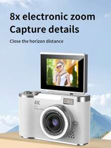 Teckwe Kamera Digital Saku Kompak 800mAh dengan Auto Focus, 48MP 4K, Deteksi Wajah, Layar 2.8 inci, Zoom Optik 18x, Baterai Isi Ulang, Cocok untuk Pelancong dan Pecinta Fotografi, Perlengkapan Perjalanan Penting - View 4