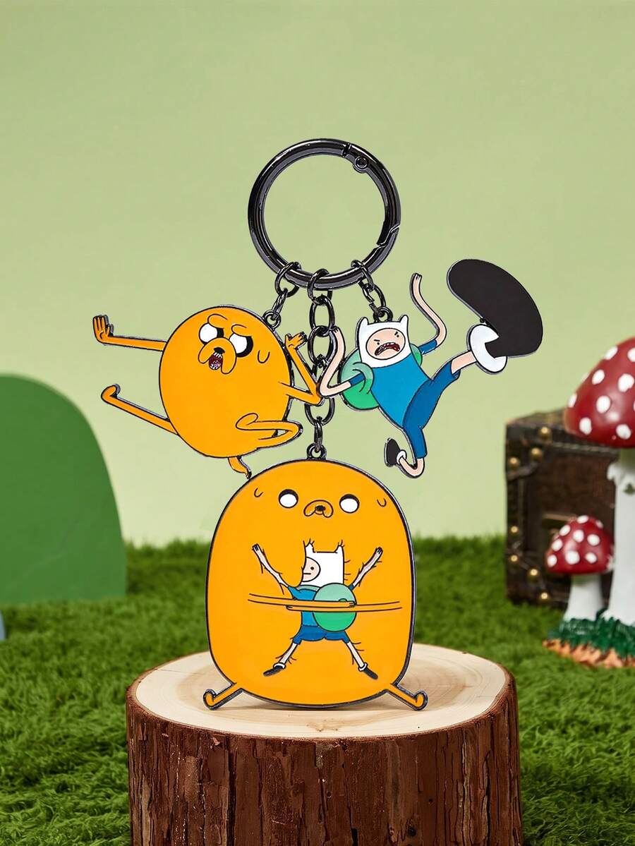 ADVENTURE TIME X Joivida 金屬合金包包吊飾與掛飾,適合禮物、錢包、背包、汽車裝飾、派對、節慶及情人節 - 彩色 - 查看 1
