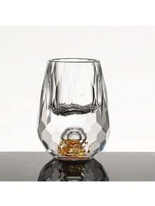 Hua Crystal Gold Mountain Whiskey Glass, 0.5oz/15ml Home Wine Glass, Premium Barware Set, Exquisite Handmade Liquor Glass, Suitable For Vodka And Home Bar Decor - View 5