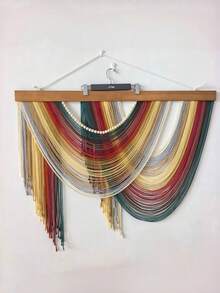Nordic Cotton Rope Tassel Wall Hanging, Boho Wall Decor For Bedroom & Apartment - Multicolor - View 18