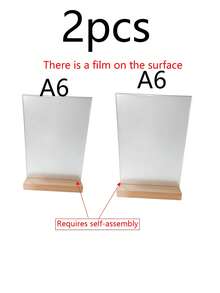 Adjustable L/T-Shaped A4/A5/A6 Standard Stand With Base, Suitable For Vertical/Inclined Display, Ideal For Weddings, Featuring Both Stylish Design And Sturdy Structure; Desktop Stand, Restaurant Sign Holder, Streamlined Design, Modern Stand - Multicolor - View 16