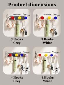 Joivida Dopamine Magnetic Hook, Home Non Perforated Door Hanging Rack, Wall Clothes Hook, Storage Hanging Rack - Multicolor - View 6