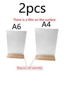 Adjustable L/T-Shaped A4/A5/A6 Standard Stand With Base, Suitable For Vertical/Inclined Display, Ideal For Weddings, Featuring Both Stylish Design And Sturdy Structure; Desktop Stand, Restaurant Sign Holder, Streamlined Design, Modern Stand - Multicolor - View 14