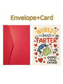 1PC Red Envelope Included Funny Dad Joke Pun Card Age Humor Greeting Card For Father From Wife Or Husband Birthday Father S Day Gift Idea Novelty Gag Joke Card With Envelope Set Humorous Aging Quip Card For Old Man Papa - multicolor - View 6
