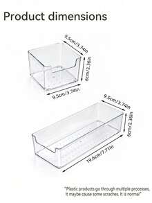 1/2/6/10/20PCS Combination Clear Plastic Drawer Organizer Set,Transparent Dresser Storage Box, Exquisite Storage Box,Desk Drawer Divider Organizers And Storage Bins For Makeup, Jewelry, Gadgets For Kitchen, Bedroom, Bathroom - transparent color - View 11