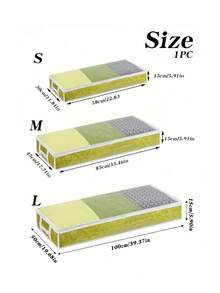 Kotak Penyimpanan Bawah Tempat Tidur Anti Debu dengan Pegangan yang Diperkuat, Wadah Kapasitas Besar untuk Selimut, Sprei, Bantal, Mainan, Solusi Pengorganisasian Kamar Tidur dengan Penutup Resleting, Kokoh dan Tahan Lama - MultiWarna - View 7