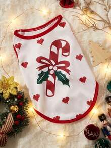 PETSIN Christmas Print Cute Pet Vest - Multicolor - View 5