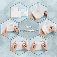 24pcs White Paper Boxes With Clear Window Gift Packaging Boxes, Suitable For Baking Cookies, Cakes, Candies, Weddings, Parties, Mother'S Day Holiday Gifts - White - View 6