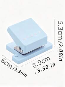 Macaron Color Mini Single Hole Puncher Portable Round Hole Paper Punch Handheld 6mm Hole Punch For Loose-Leaf Notebook Binding Journal DIY Scrapbook Office School Stationery Tool - multicolor - View 3