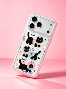 ShellaStory A Large-Hole Frame With Colored Edge Strips, A Phone Case Featuring Exquisite And Adorable Designs, High-End And Stylish, Shock-Resistant, Compatible With Iphone 17 Pro/17 Air/17/17 Pro Max 16/11/16 Pro/16 Plus/16 Pro Max/16 E/15 Pro Max/13/14/12 Phone Cases. - Multicolor - View 1