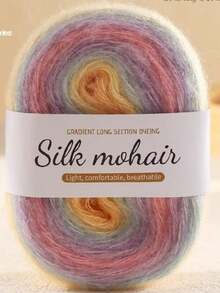 1pc Soft, Skin-Friendly Colorful Yarn, Suitable For DIY Knitting And Crocheting Sweaters, Scarves, 3.53 Oz/Pc, Autumn/Winter Season - multicolor - View 43
