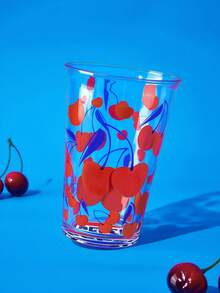 PEPSI X SHEIN 1 Buah/360ml Gelas Tutup Natrium Kalsium, Gelas Air Dingin, Cocok Untuk Air Dingin, Minuman, Kopi, Teh, Susu. - Clear - View 1