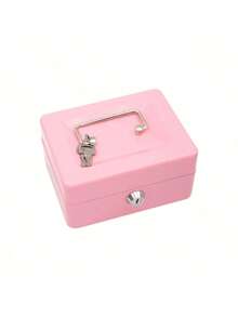 Large Capacity Spring Clip Lock Safe Cash Box Set - Featuring A Sturdy Metal Structure, Equipped With A Detachable Coin Tray And Cash Organizer, Offering 4 Styles To Choose From. Optional Piglet Bank Design. Suitable For Commercial, - A - View 4