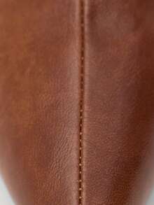 Nöista Pointed Toe Chelsea Ankle Boots, Made Of Vintage Textured Leather, Featuring Side Elastic Panel Design And Slim Mid Heel Fall Boots - Brown - View 6
