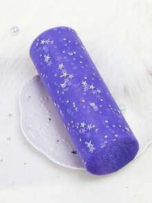 1PC 10 Yards Star Moon Laser Glitter Tulle Roll Soft Sheer Fabric Shimmery Mesh Ribbon For Party Decor DIY Craft Ballet Tutu Wedding Backdrop Stage Costume Sewing - Multicolor - View 28