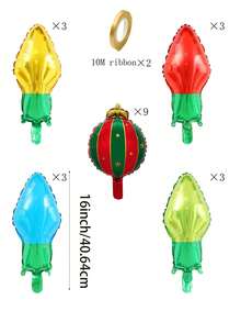 Christmas Light Bulb Decorations, Suitable For Front Porches, Courtyards, House Entrances, Holiday Photo Backdrops, Christmas-Themed Parties, Winter Celebrations, New Year's Parties, And Other Occasions. - Christmas trumpet light bulb hanging ball - View 12