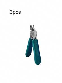 Moderna tånagelsax i rostfritt stål, 25° fasad blad med stänkskyddad design för tjocka/inåtväxande naglar, ergonomiskt halkfritt grepp, svart och grön (Holiday Green handtag) – fotvårdsverktyg - Multifärgad - Visa 11