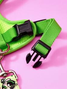 THE POWERPUFF GIRLS X PETSIN Printed Cat And Dog Vest Pet Leash, Waste Bag - Green - View 7