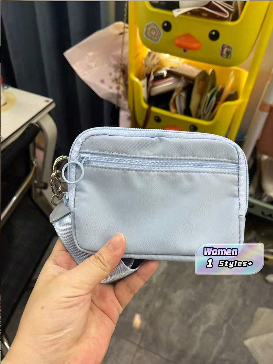 Mini ID Card Holder Wallet - Baby Blue - View 1
