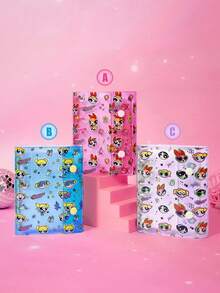 THE POWERPUFF GIRLS X Joivida Loose Leaf Binder Notebook With 10 Refill Sheets, Refillable Ring Journal, Colorful Graphic Cover, Writing Pages, Planner Notebook And Daily Organizer - A7 - View 1