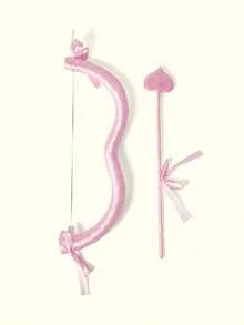 Popjeli Cupid Heart Bow And Arrow Wings Set, Halloween Cosplay Props - Rose pink - View 5