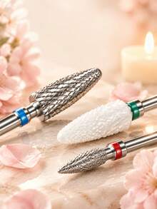 13Pcs Nail Drill Bits SetCuticle Clean & Polishing - Multicolor - View 8