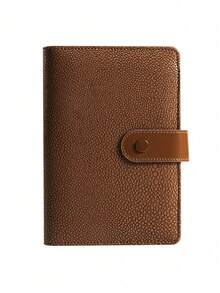 1SET A6 Pebble Grain PU Leather 6 Ring Binder Budget Planner With Pen Loop Card Slots Durable Compact Portable Financial Organizer For Office School Home Accounting Money Tracking Must Have Gift - Pebble pattern - View 9