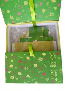 1/5 Pcs ChristmasDecorations,1 Set Christmas Countdown Calendar,Blue/Pink/Green/Red,Includes 24 Cardboard Treasure Boxes,Can Be Used To Fill Countdown Calendar Storage Boxes,Perfect Choice For DIY Gifts And Holiday Decorations - View 14