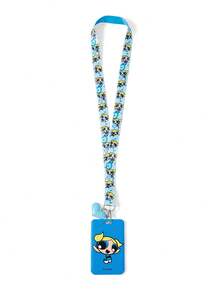 THE POWERPUFF GIRLS X SHEIN Cartoon Printed Card Holder With Lanyard, Holds 2 Cards, Ideal For Gifting - Rectangle - View 9