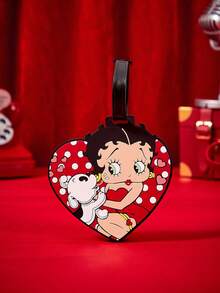 Betty Boop X Joivida 1PC Interesting Cartoon Luggage Tag - Red - View 1