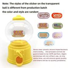 Dispenser Permen Plastik Biru Kecil, Mesin Penyimpanan Permen yang Cantik, Mesin Permen Karet yang Dioperasikan dengan Koin, Hadiah Pesta Dispenser Permen, Dekorasi Pesta Bertema Negeri Permen, Natal, Pesta Halloween (Biru) Mesin Permen Karet Gelembung Plastik Merah Muda, Negeri Permen - MultiWarna - View 13