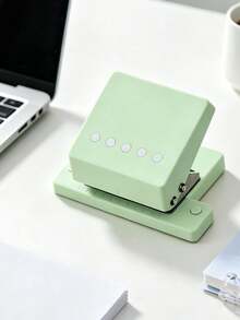 Macaron Color Mini Single Hole Puncher Portable Round Hole Paper Punch Handheld 6mm Hole Punch For Loose-Leaf Notebook Binding Journal DIY Scrapbook Office School Stationery Tool - multicolor - View 7