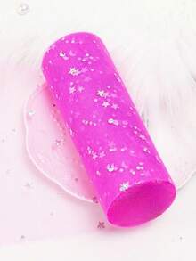 1PC 10 Yards Star Moon Laser Glitter Tulle Roll Soft Sheer Fabric Shimmery Mesh Ribbon For Party Decor DIY Craft Ballet Tutu Wedding Backdrop Stage Costume Sewing - Multicolor - View 13