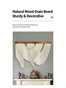 Nordic Cotton Rope Tassel Wall Hanging, Boho Wall Decor For Bedroom & Apartment - Multicolor - View 9