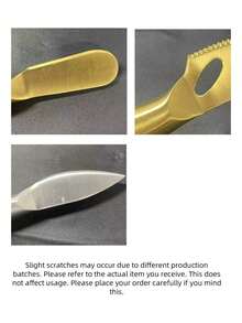 Cheese Knife Set In Silver And Gold, Kitchen Supplies, Baking Tools, Christmas Gift - Multicolor - View 9