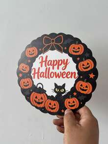 Wooden Halloween Ghost Themed Desktop Ornament, Swing & Book Corner Shelf Decor, Festive Atmosphere Tabletop Display For Home Decoration - View 13