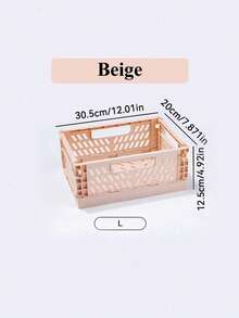 Joivida 1Pc Macron Colors Plastic Foldable Storage Basket Perfect For Storge And Daily Use Easy Assembly Can Be Used In Bathroom Office Living Room Classroom Domitries - Multicolor - View 21