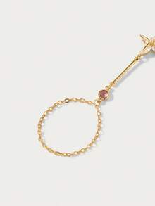 Glisma 18K Gold Plated Clover Crystal Fashion Chain Bracelet - Yellow Gold - View 6